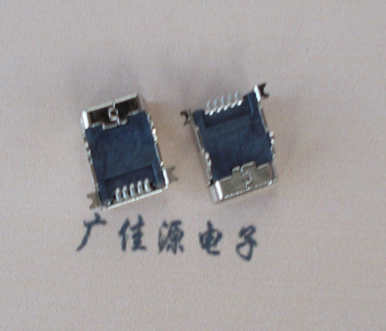 贵州 MINI USB 5PF 90°SMT前插后贴电源接口