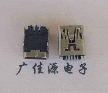贵州MINI USB前两脚插座 90度卧式 端子DIP针脚定义