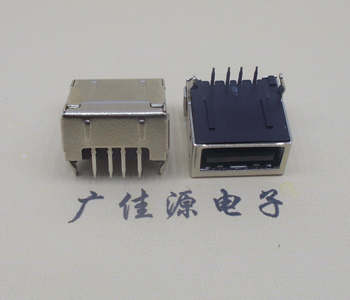 贵州usb 2.0插座 A型单层90度 包胶母座