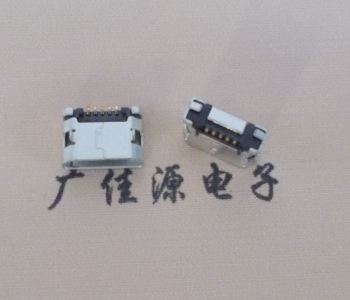 贵州MICRO USB接口 90度卧式母座 插板有柱直边