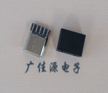贵州麦克-迈克 接口USB5p焊线母座 带胶外套 连接器