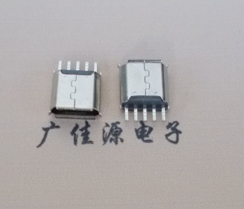 贵州Micro USB接口 母座B型5p引脚焊线无后背