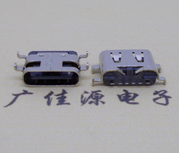 贵州卧式连接器Type-C6p母座沉板SMT0.8mm