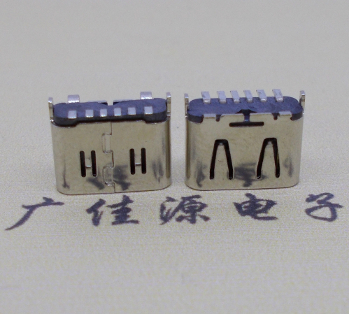 贵州Type-C6P母座立贴H=6.5连接器