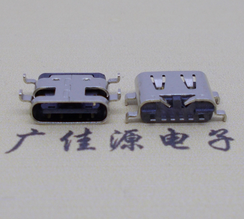 贵州USBType-C6P母座卧式接口沉板0.8mm