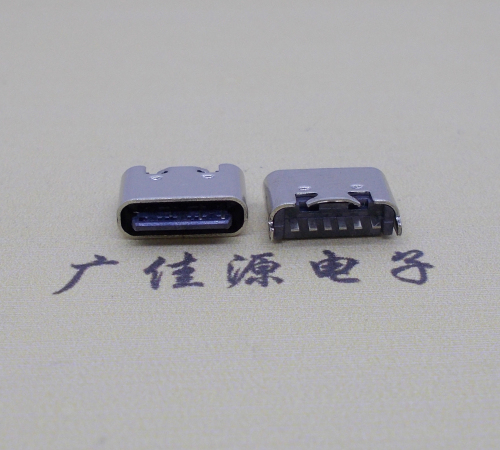 贵州Type-C6p母座短体立插5.0mm连接器