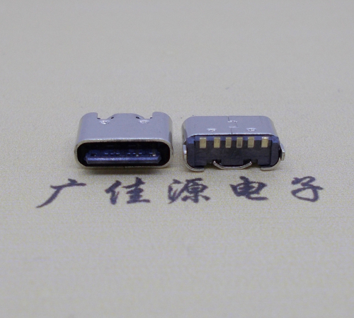 贵州Type-C6p母座接口短体立贴5.0mm