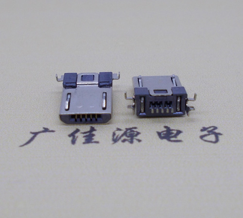 贵州Micro usb焊板式公头贴片SMT款无弹超薄