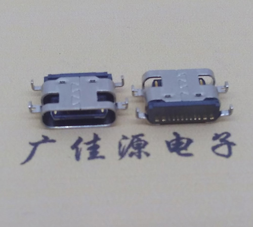 贵州卧式type-c16p母座接口 沉板type-c母座连接器