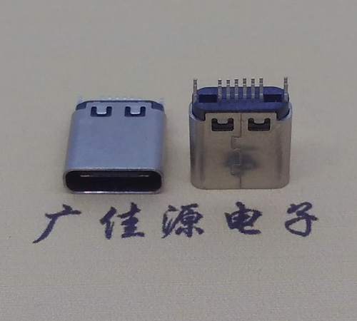 贵州type-c16p母座,夹板式type-c16p接口连接器
