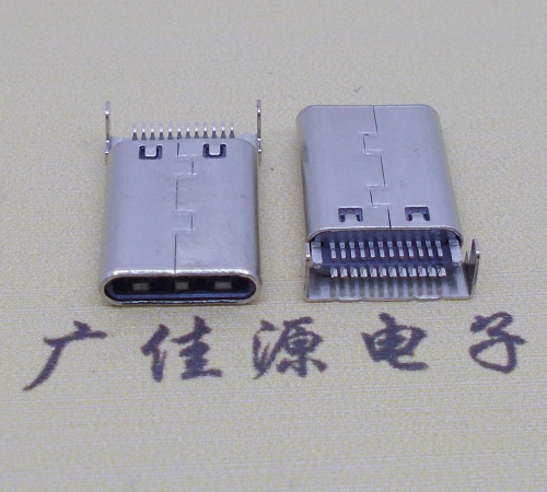贵州铆合式type-c24p公头两脚插板针脚贴板