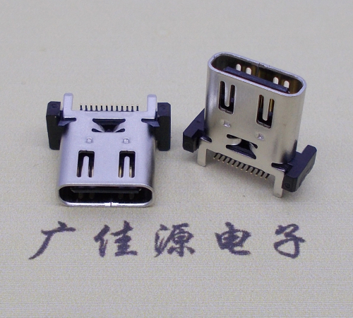 贵州立式贴片带弹type c24p母座连接器