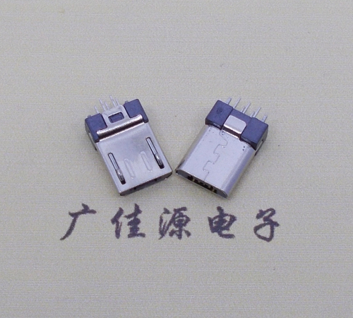 贵州短体迈克micro公头连接器夹板0.8有卡勾带地脚