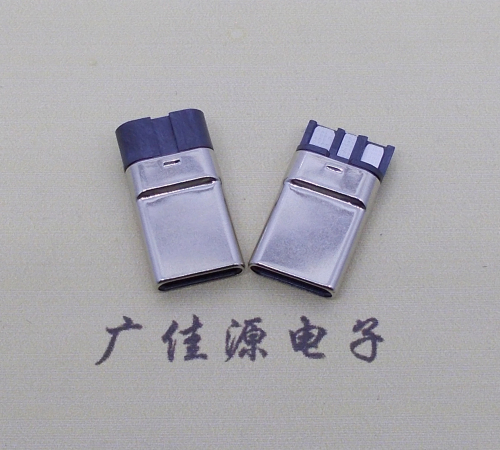 贵州焊线式 type c11p拉伸公头连接器总体长15.9mm