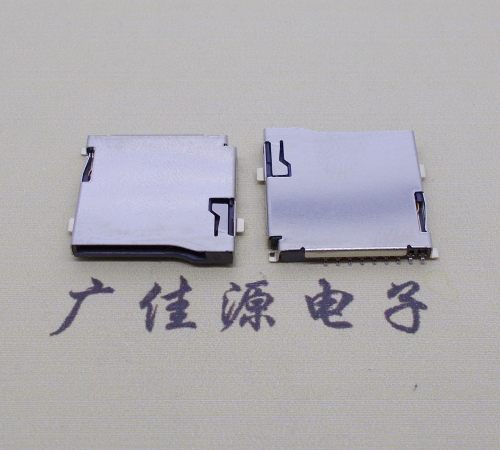 贵州TF PUSH 外焊9pin卡座 自弹内存SD手机读卡器卡座