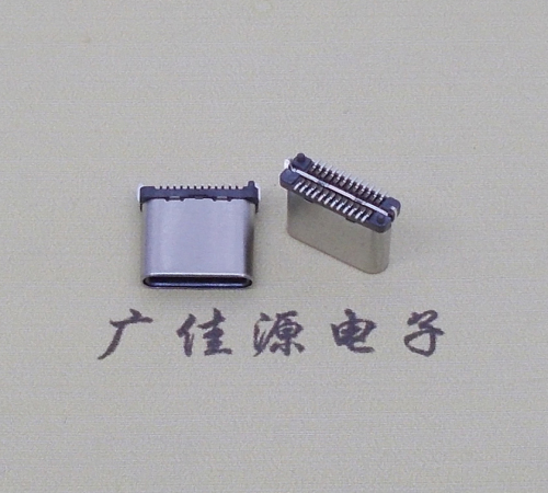 贵州USB TYPE-C接口短体24P公头立式贴板高度H=8.0mm 高速数据传输快充电款